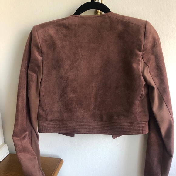 BCBG Max Azria MaxAzria faux suede jacket brown - Picture 5 of 5